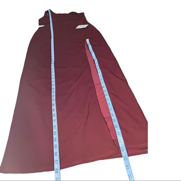 Lulus One-Shoulder Cutout Maxi Dress in Burgundy - Picture 8 of 11